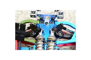 GPM Black Aluminium Traxxas Mini E-Revo Front and Rear Rocker Arm Set image 122158