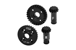 GPM Medium Carbon Steel 30T/12T Front and Rear Differential Gear Set image 122449