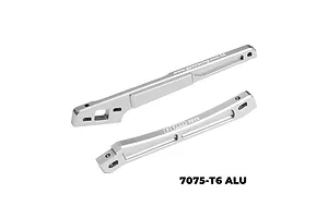 GPM Aluminium Front and Rear Chassis Brace 2Pcs - Silver