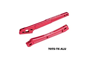 GPM Aluminium Front and Rear Chassis Brace 2Pcs - Red