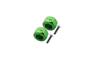 GPM Aluminium Front Wheel Hex Adapters - Green image 122577