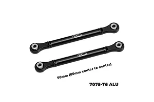 GPM Aluminium 90mm Front Camber Links 2Pcs - Black
