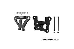 GPM Aluminium Front Bulkhead Mount and Bumper Mount Brace Set - Black
