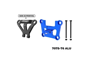 GPM Aluminium Front Bulkhead Mount and Bumper Mount Brace Set - Blue