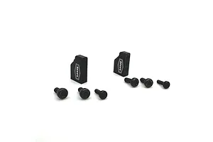Reefs RC Aluminium RAW100 Mini Servo Mounting Tabs 2Pcs - Black