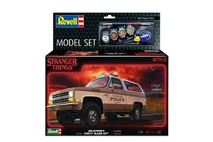 Revell 1/25 Hoppers 1985 Chevrolet K5 Blazer SUV Scaled Plastic Model Starter Kit - Stranger Things image 122814