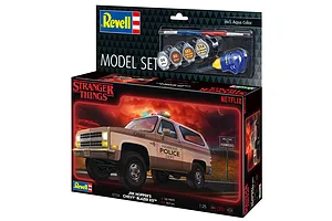 Revell 1/25 Hoppers 1985 Chevrolet K5 Blazer SUV Scaled Plastic Model Starter Kit - Stranger Things image 122816