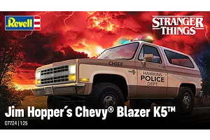 Revell 1/25 Hoppers 1985 Chevrolet K5 Blazer SUV Scaled Plastic Model Starter Kit - Stranger Things image 122835