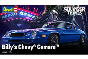 Revell 1/24 Billy Hargrove’s '79 Chevy Camaro Z/28 Car Scaled Plastic Model - Stranger Things image 122845