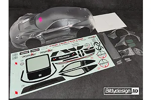 Bittydesign 1/7 P-GT3R Unpainted Body Shell - Clear image 123041