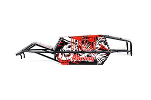 Rovan Black Steel Baja Roll Cage w/ Painted Red Panels image 123123