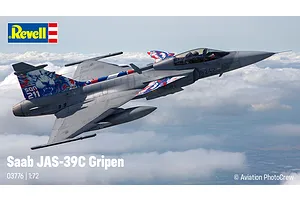 Revell 1/72 Saab JAS-39C Gripen Fighter Scaled Plastic Model Kit image 123163