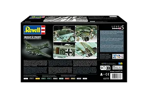 Rear view of the Revell Focke-Wulf Fw 200 C-5/C-8 Condor model kit packaging, showing product photos, assembly level 5, and multilingual descriptions.