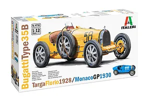 Italeri 1/12 Bugatti Type 35B 1929 Targa Floria/1930 Monaco GP Car Scaled Plastic Model Kit image 123506