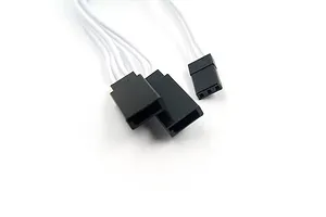 Yeah Racing 150mm White Y-Harness High Current Servo Wire w/ JR/Futaba Plug image 123557