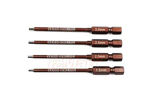 Yeah Racing 1/4" 1.5, 2.0, 2.5, 3.0mm Hex Tip Set 4Pcs image 123560
