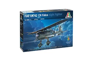 Italeri 1/72 Fiat CR.42 CN Falco Night Biplane Scaled Plastic Model Kit