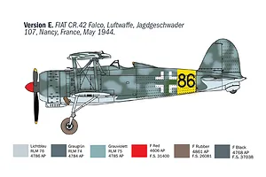Italeri 1/72 Fiat CR.42 CN Falco Night Biplane Scaled Plastic Model Kit image 6