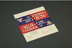 Italeri 1/48 F-16C Fighting Falcon Scaled Plastic Model Kit - War Thunder Edition image 123927