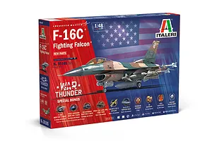 Italeri 1/48 F-16C Fighting Falcon Scaled Plastic Model Kit - War Thunder Edition image 123940