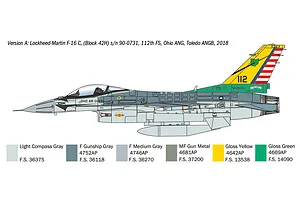 Italeri 1/48 F-16C Fighting Falcon Scaled Plastic Model Kit - War Thunder Edition image 123941