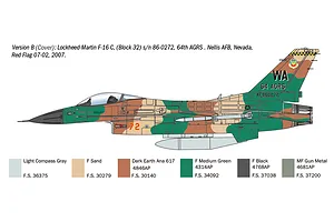 Italeri 1/48 F-16C Fighting Falcon Scaled Plastic Model Kit - War Thunder Edition image 123942