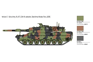 Italeri 1/35 Leopard 2A4 Combat Tank Scaled Plastic Model Kit image 5