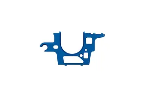 Team Associated Aluminium Bulkhead - Blue