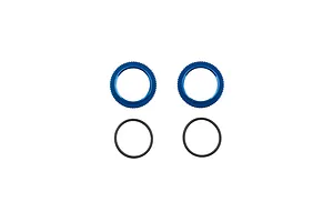 Team Associated Aluminium Shock Collar Set - Blue