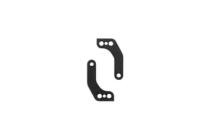 Factory Team +1mm Front Steering Block Arms 2Pcs 