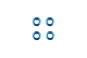 Team Associated Aluminium Adjustable Body Mounts 4Pcs - Blue