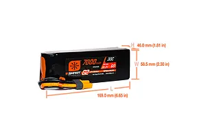 Spektrum Smart G2 22.2V 7000mAh 30C 6S Soft Case LiPo Battery image 124405