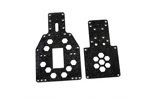 Yeah Racing Graphite 2.5mm Forged Chassis Plates 2Pcs
