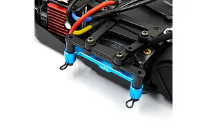 Yeah Racing Aluminium Shorty Battery Mount - Blue image 124785