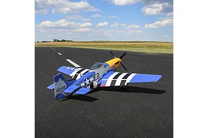 E-Flite RC Plane P-51D Mustang 1.5m Warbird BNF Basic with AS3X and Safe Select Technology image 124961