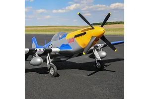E-Flite RC Plane P-51D Mustang 1.5m Warbird BNF Basic with AS3X and Safe Select Technology image 124962