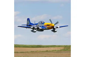 E-Flite RC Plane P-51D Mustang 1.5m Warbird BNF Basic with AS3X and Safe Select Technology image 124963