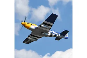 E-Flite RC Plane P-51D Mustang 1.5m Warbird BNF Basic with AS3X and Safe Select Technology image 124964