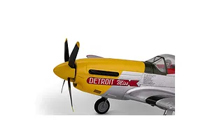 E-Flite RC Plane UMX P-51D Mustang "Detroit Miss" 500mm Warbird BNF Basic with AS3X and Smart Technology image 125059