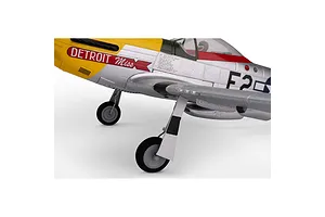 E-Flite RC Plane UMX P-51D Mustang "Detroit Miss" 500mm Warbird BNF Basic with AS3X and Smart Technology image 125060