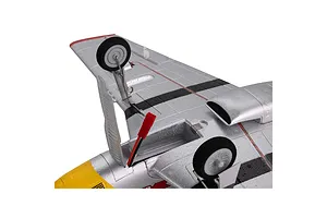 E-Flite RC Plane UMX P-51D Mustang "Detroit Miss" 500mm Warbird BNF Basic with AS3X and Smart Technology image 125063