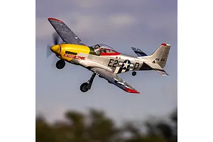 E-Flite RC Plane UMX P-51D Mustang "Detroit Miss" 500mm Warbird BNF Basic with AS3X and Smart Technology image 125065