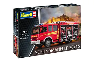 Revell 1/24 Schlingmann LF 20/16 Firetruck Scaled Plastic Model Set image 125404