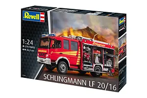 Revell 1/24 Schlingmann LF 20/16 Firetruck Scaled Plastic Model Set image 125406