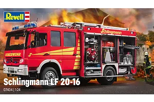 Revell 1/24 Schlingmann LF 20/16 Firetruck Scaled Plastic Model Set image 125407