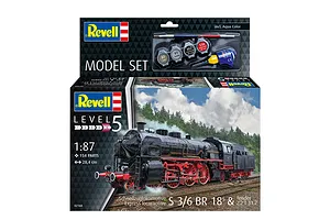 Revell 1/87 Express Loco S3/6 BR 18(5) Train with Tender Scaled Plastic Model Set image 125429