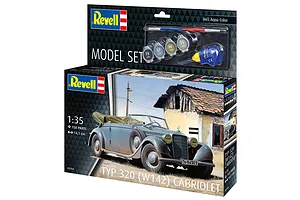 Revell 1/35 Type 320 (W142) Cabriolet Car Scaled Plastic Model Set image 125440