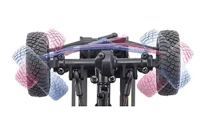 Kyosho Mini-Z Toyota 4Runner Hilux Surf 4x4 RC Rock Crawler Electric 4WD RTR - Dark Grey Metallic image 125482