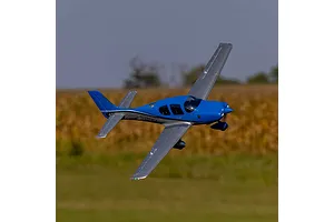 E-Flite RC Plane UMX Cirrus SR22T 730mm 3D Aerobatic BNF Basic with AS3X and Safe Select Technology - Blue/White G7 “Platinum” image 125802