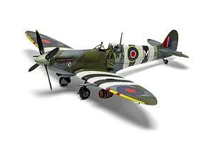 Airfix 1/24 Supermarine Spitfire Mk.IXc Fighter Scaled Plastic Model Kit - Flying Dray image 126132